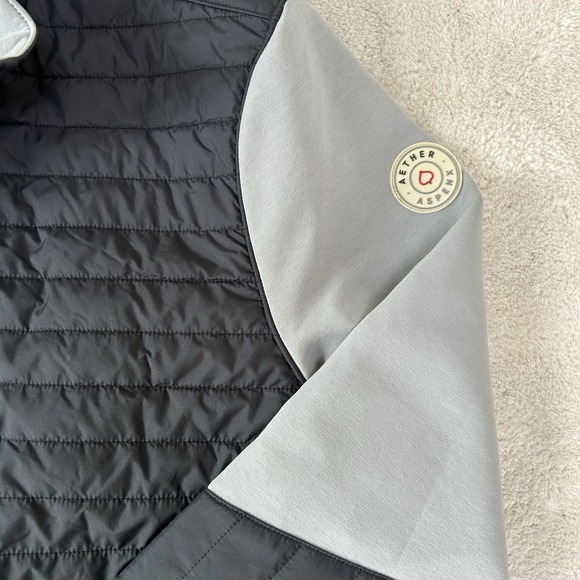 NWOT Aether X ASPENX Watts Technical Men's Jacket Med Black Gray Full Zip Collab - Picture 4 of 11